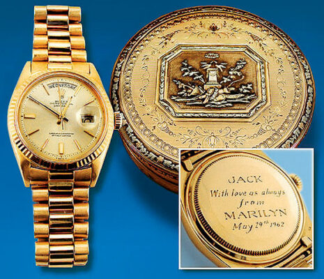 Rolex given to JFK by Marilyn Monroe for his birthday