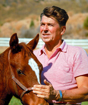 Ronald Reagan wearing his Rolex Datejust