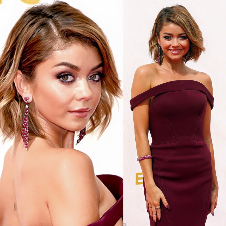 Sarah Hyland made the Jonathan's list of Best Jewelry at the 2015 Emmys!