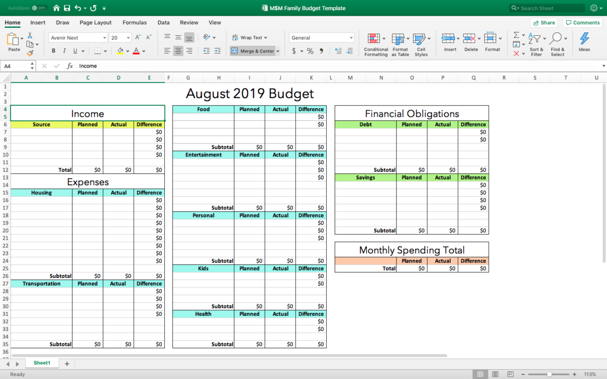 Come fare un budget in Excel HowTo Guida e modelli gratuiti! Be Able