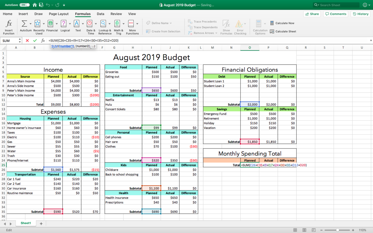 How To Make A Budget In Excel How To Guide And Free Templates