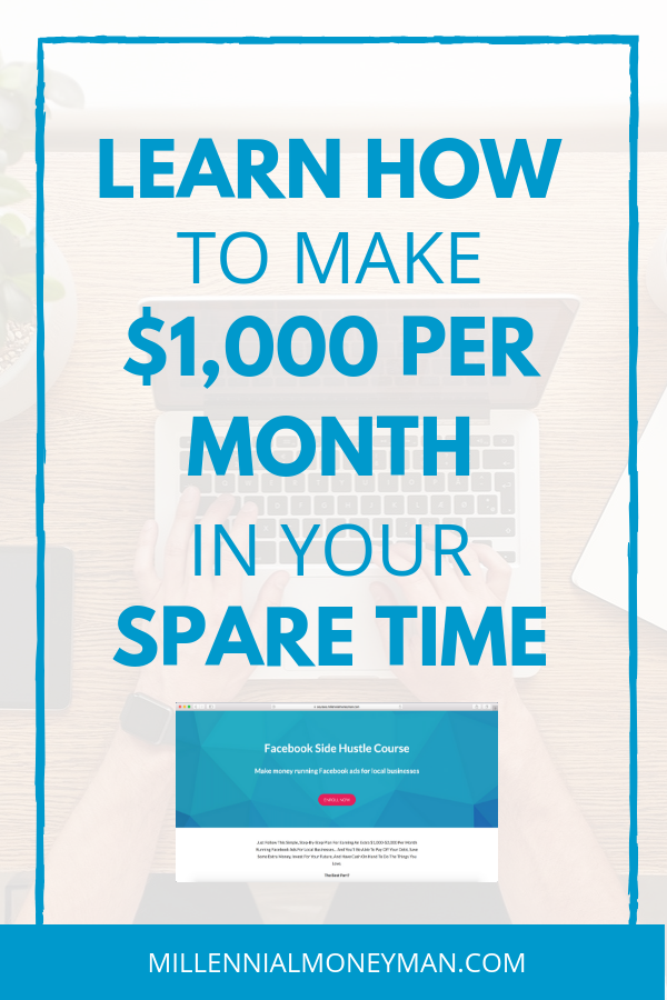 Click to learn how you can create a profitable online side hustle running Facebook ad campaigns for local small businesses in your spare time. #makemoneyonline #workfromhome #sidehustle #facebookads