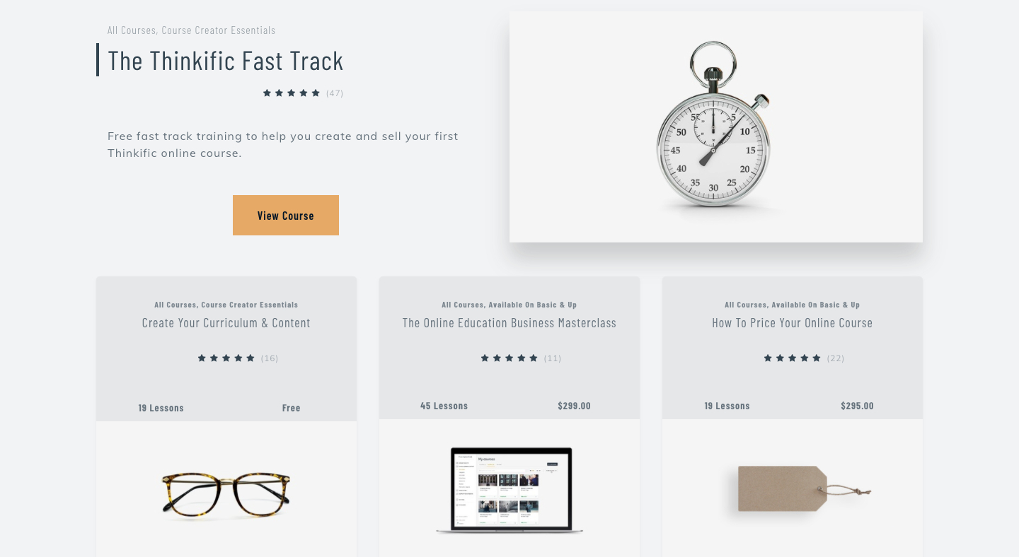The Thinkific Fast Track The Thinkific Fast Track