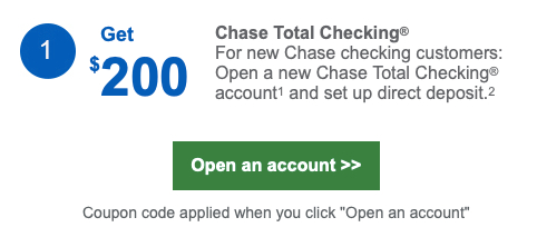 Sample Offer from Chase Sample Offer from Chase