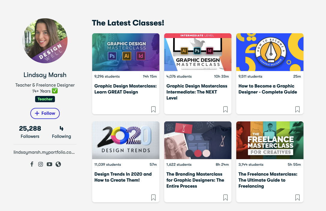 Lindsay Marsh Skillshare profile