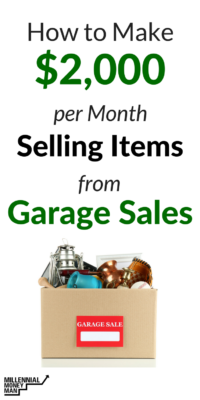 How to Make $2,000 per Month Selling Items from Garage Sales