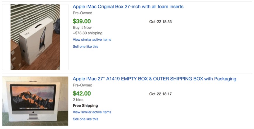 Old Apple boxes
