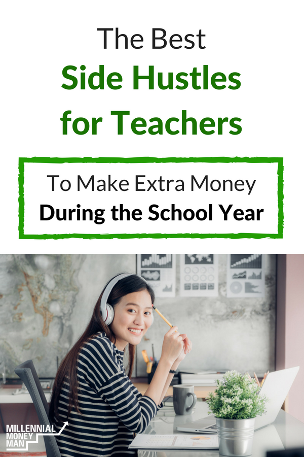 Click to learn about the best online side hustle jobs for teachers who are looking for ideas to make money from home. #sidehustle #makemoneyonline