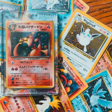Pile of Pokemon cards