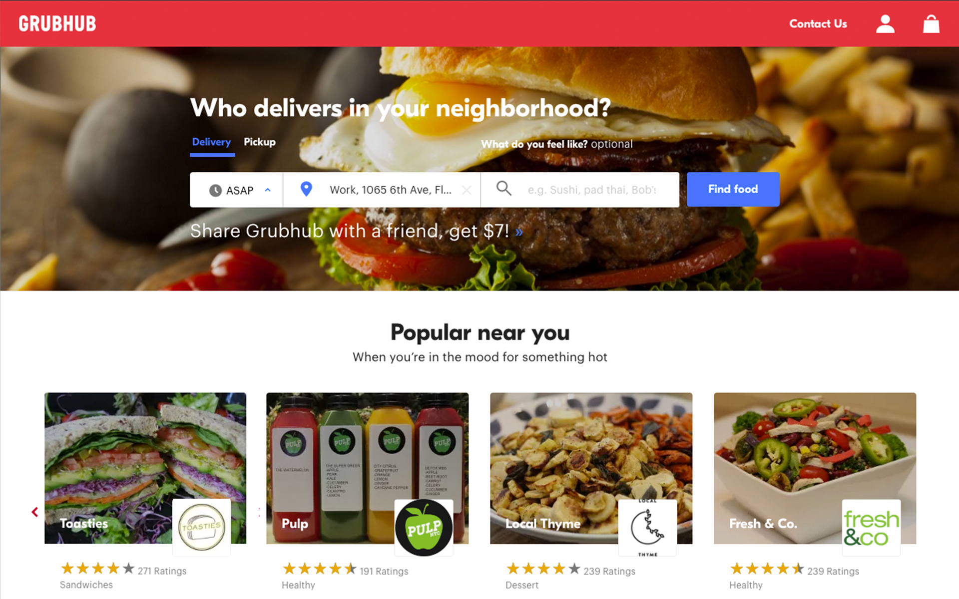 Grubhub Site Grubhub Site