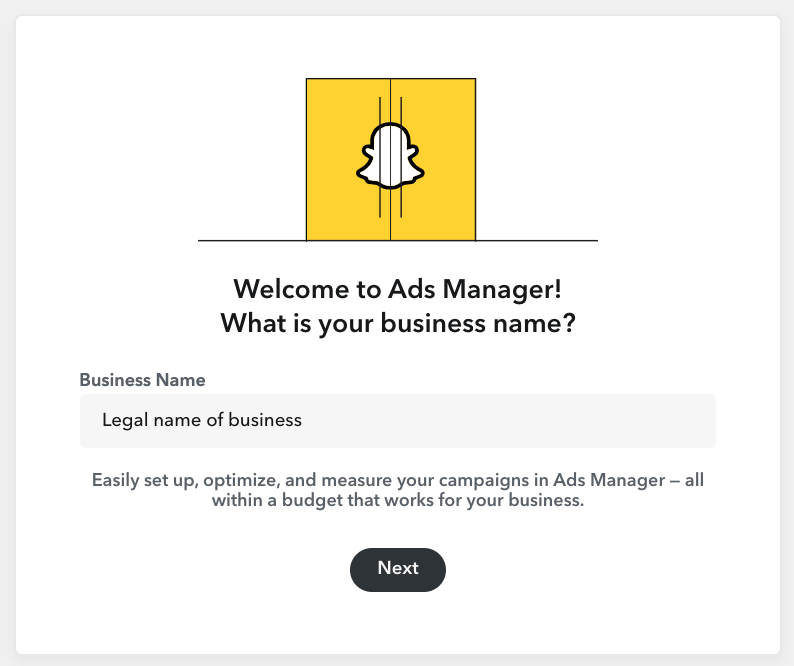 Snapchat Ads Manager